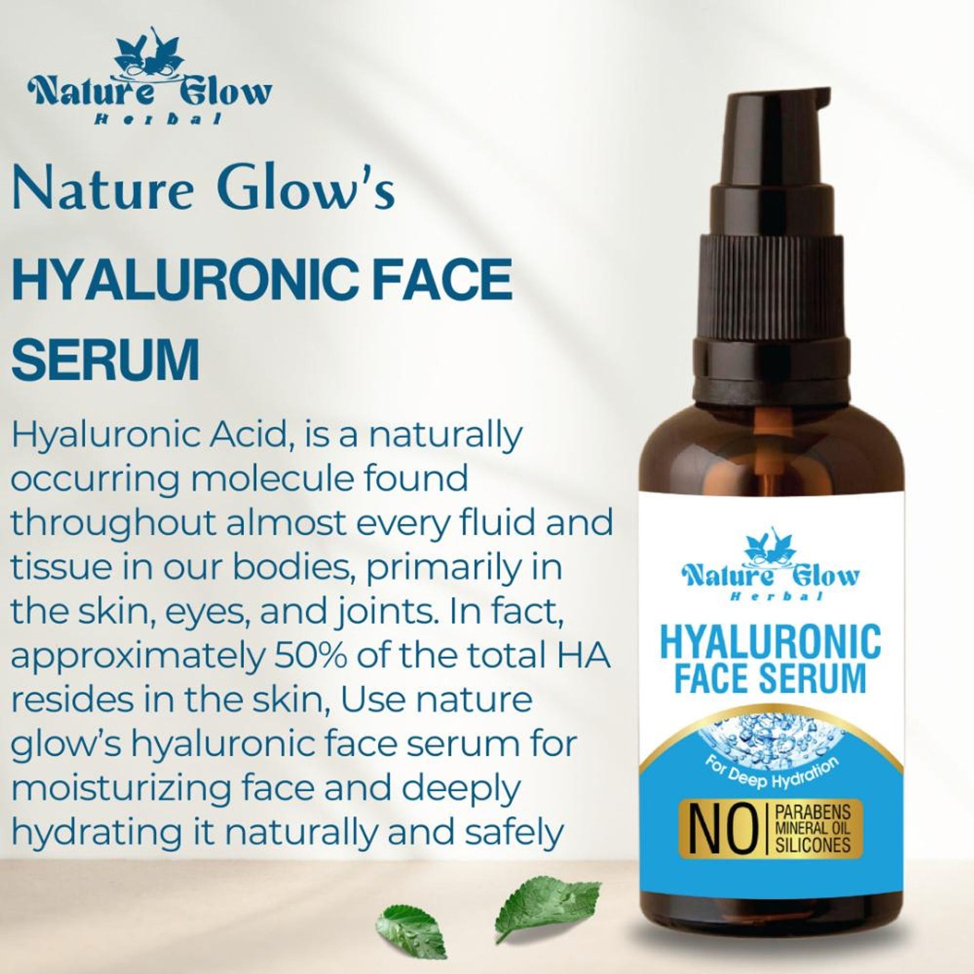 Nature Glow Herbal Hyaluronic Serum - Distacart