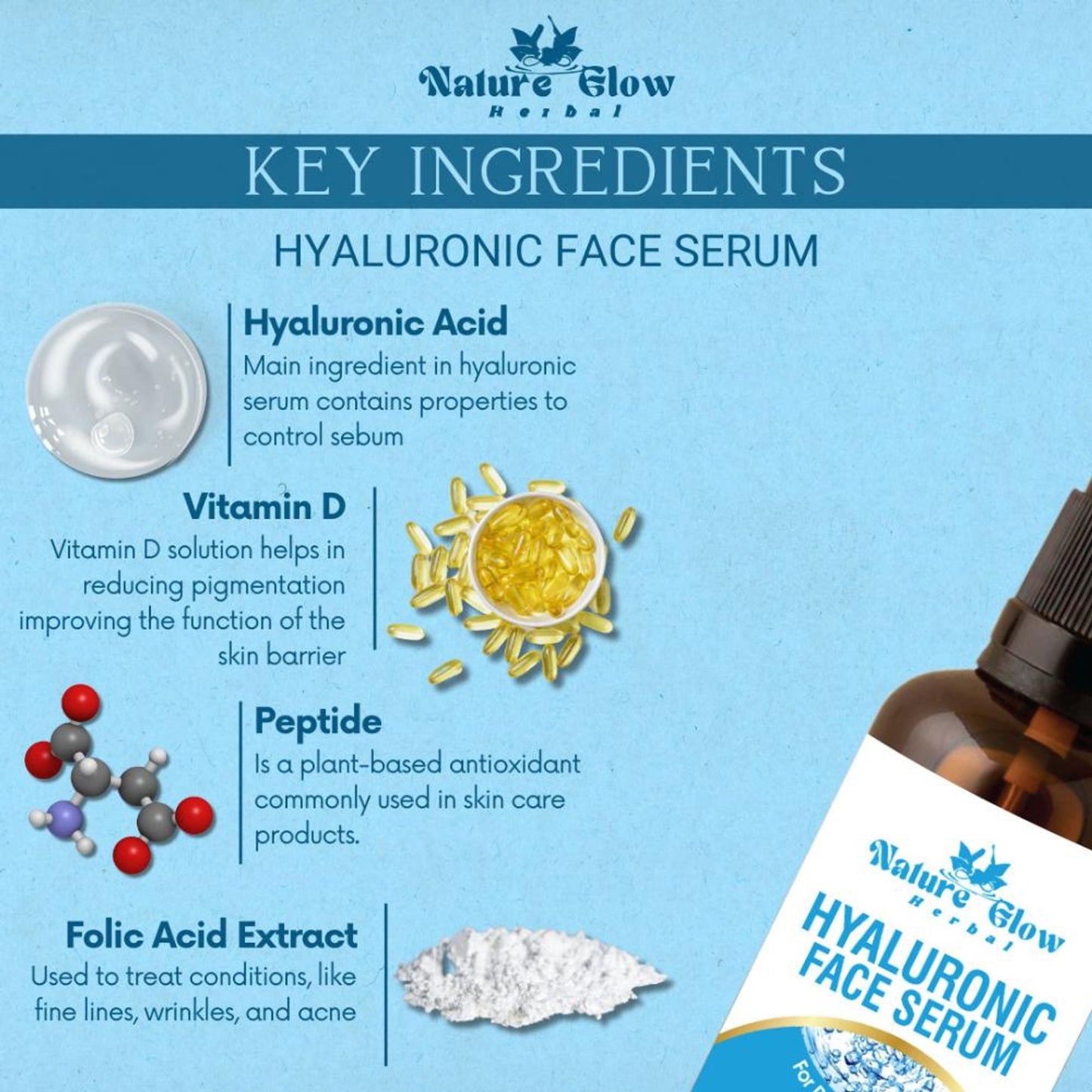 Nature Glow Herbal Hyaluronic Serum - Distacart