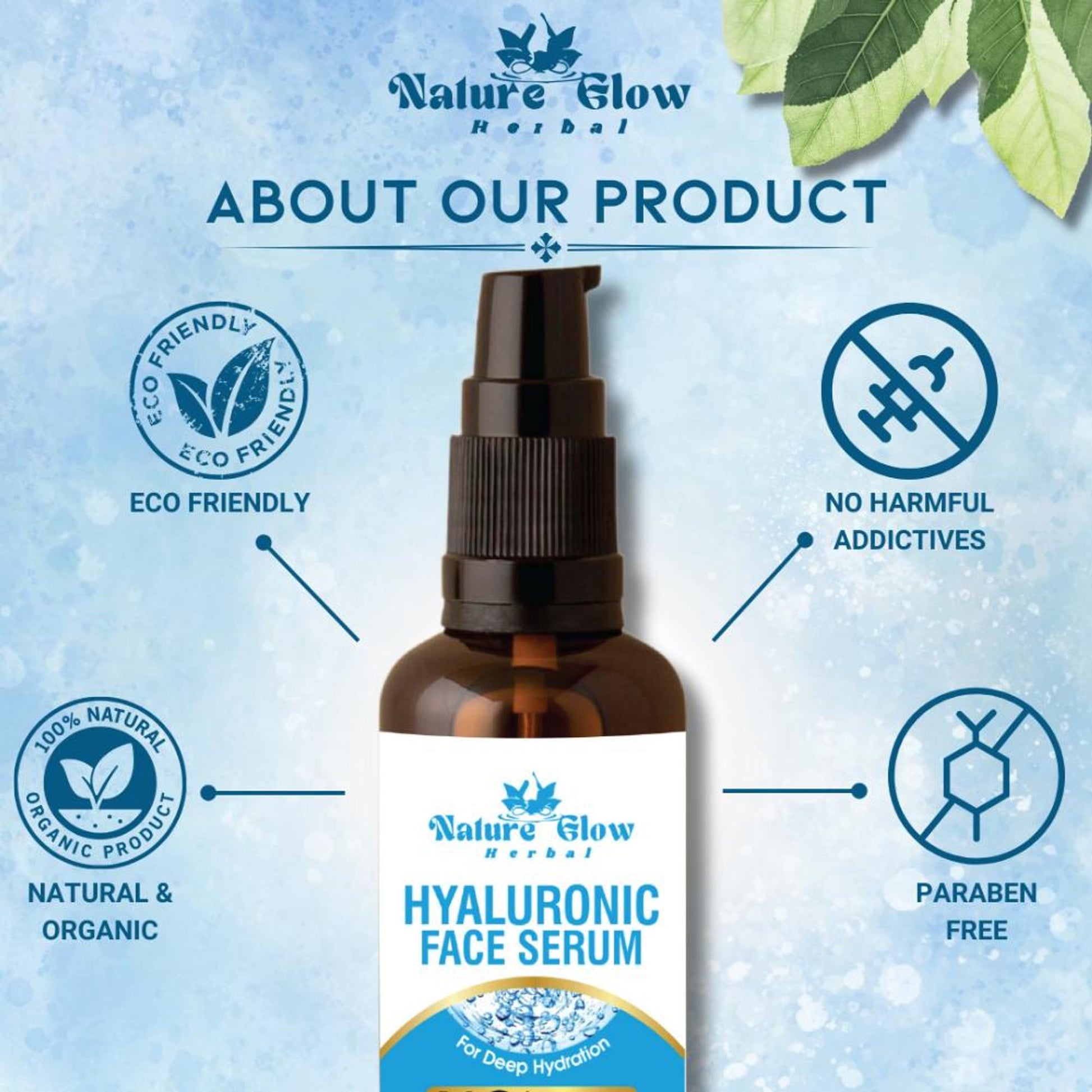 Nature Glow Herbal Hyaluronic Serum - Distacart