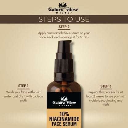 Nature Glow Herbal 10% Niacinamide Face Serum - Distacart