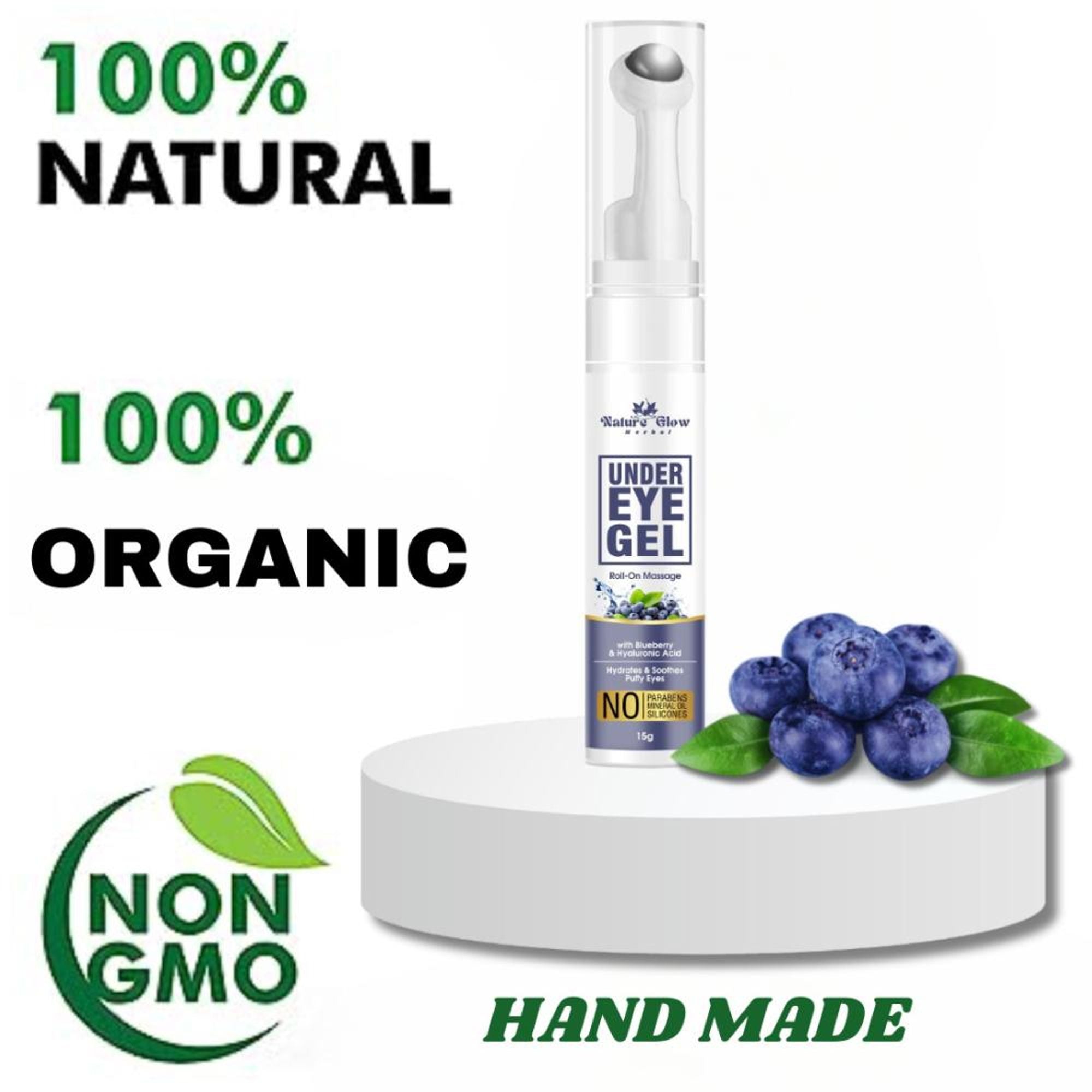 Nature Glow Herbal Under Eye Blueberry Roll On - Distacart