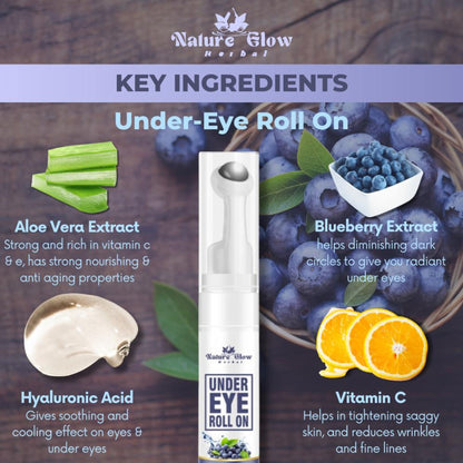Nature Glow Herbal Under Eye Blueberry Roll On - Distacart