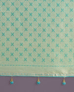 Thumbnail for Monjolika Fashion Wonderful Light sky blue Soft Banarasi Satin Silk Leheriya Design Saree