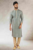 Raivat Ethnic Art Silk Printed Work Kurta Pajama In Green Colour - Distacart