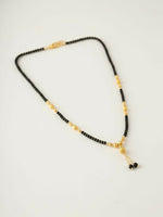 Thumbnail for NVR Women Black Gold Plated Mangalsutra - Distacart