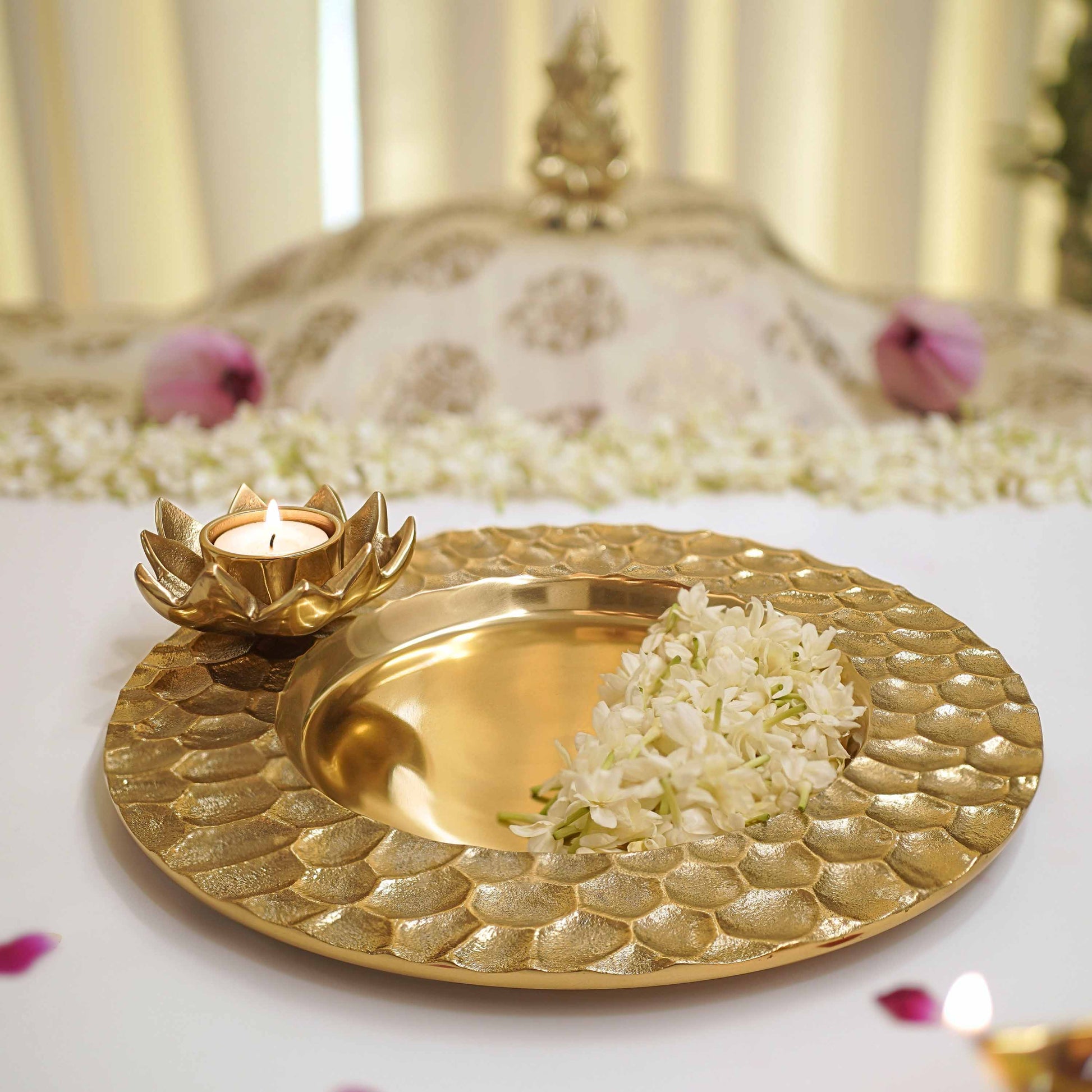 honeycomb pooja thali