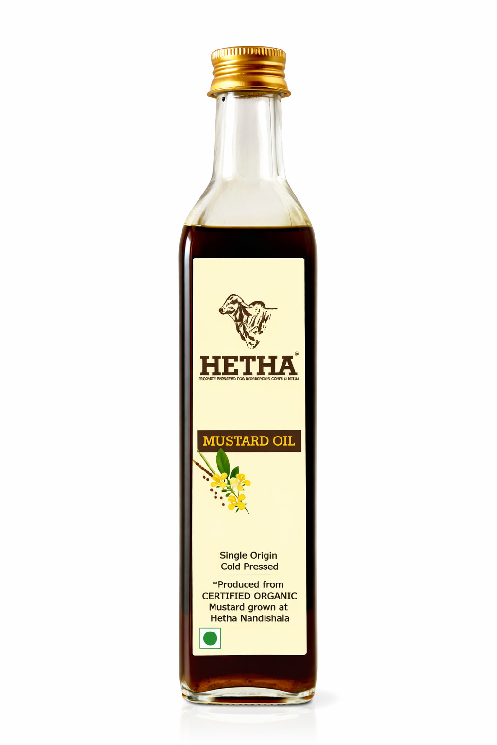Hetha Organic Cold Pressed Black Mustard Oil - Dista