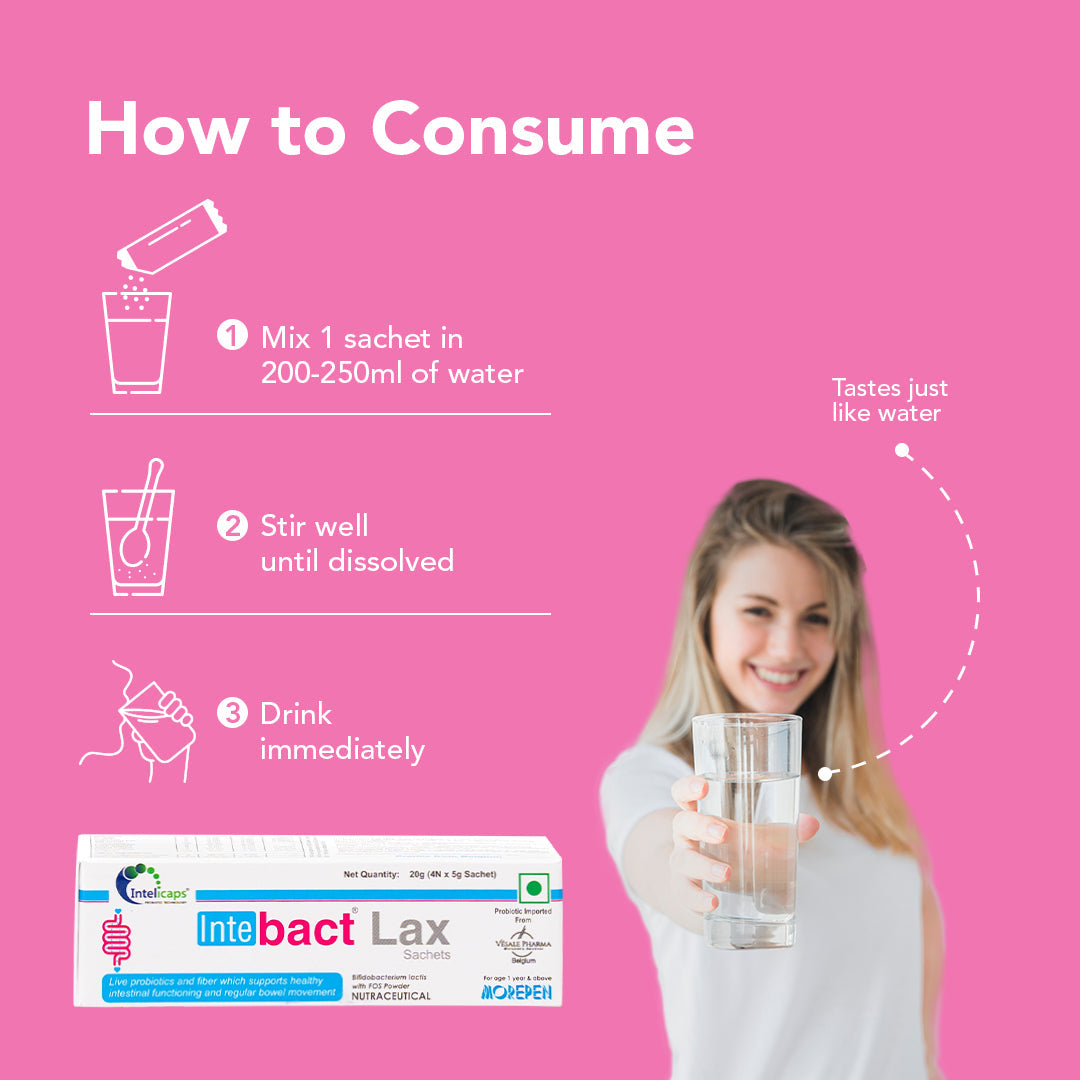 Dr. Morepen Intebact Probiotic Laxative – Best Solution For Constipation Relief