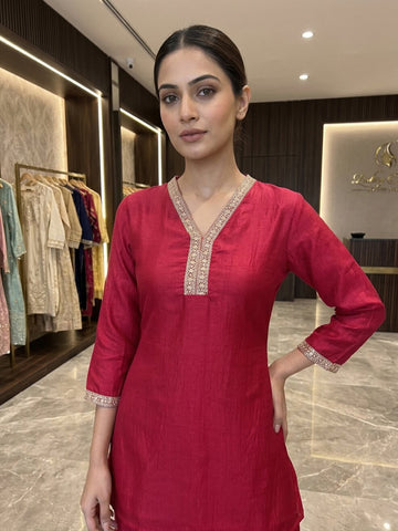 Anaita Pink Stylish Readymade Co-Ords Set - Dista