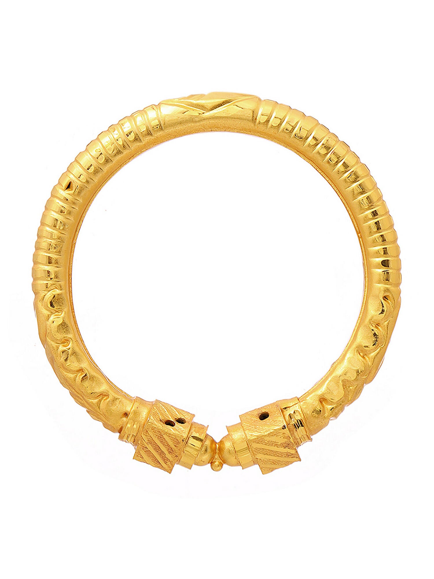Ruby Raang Golden Bangle - Distacart