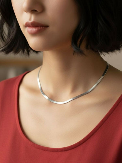 NVR Women German Silver Oxidised Chain - Distacart
