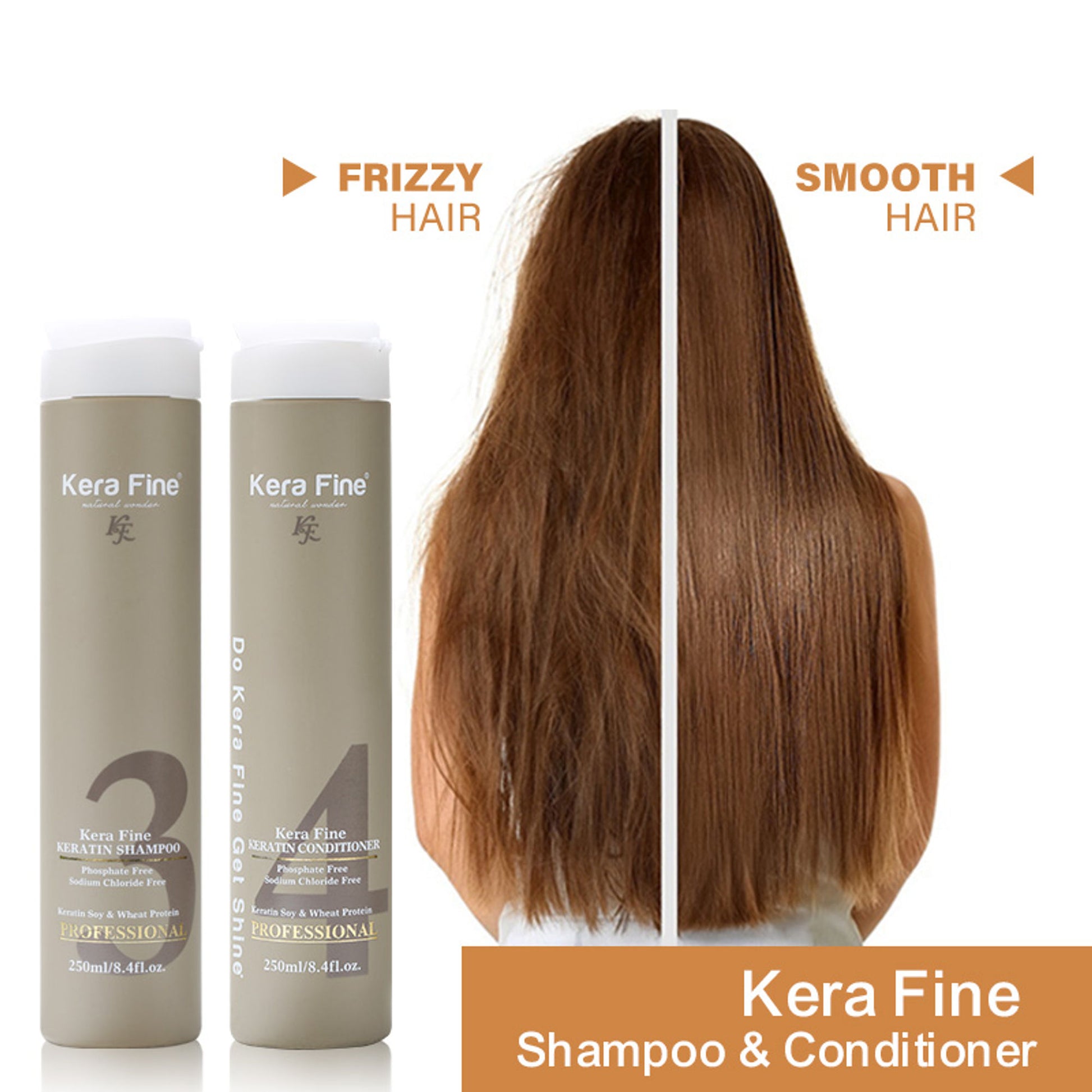 Kera Fine Keratin Shampoo & Conditioner Combo - Dista