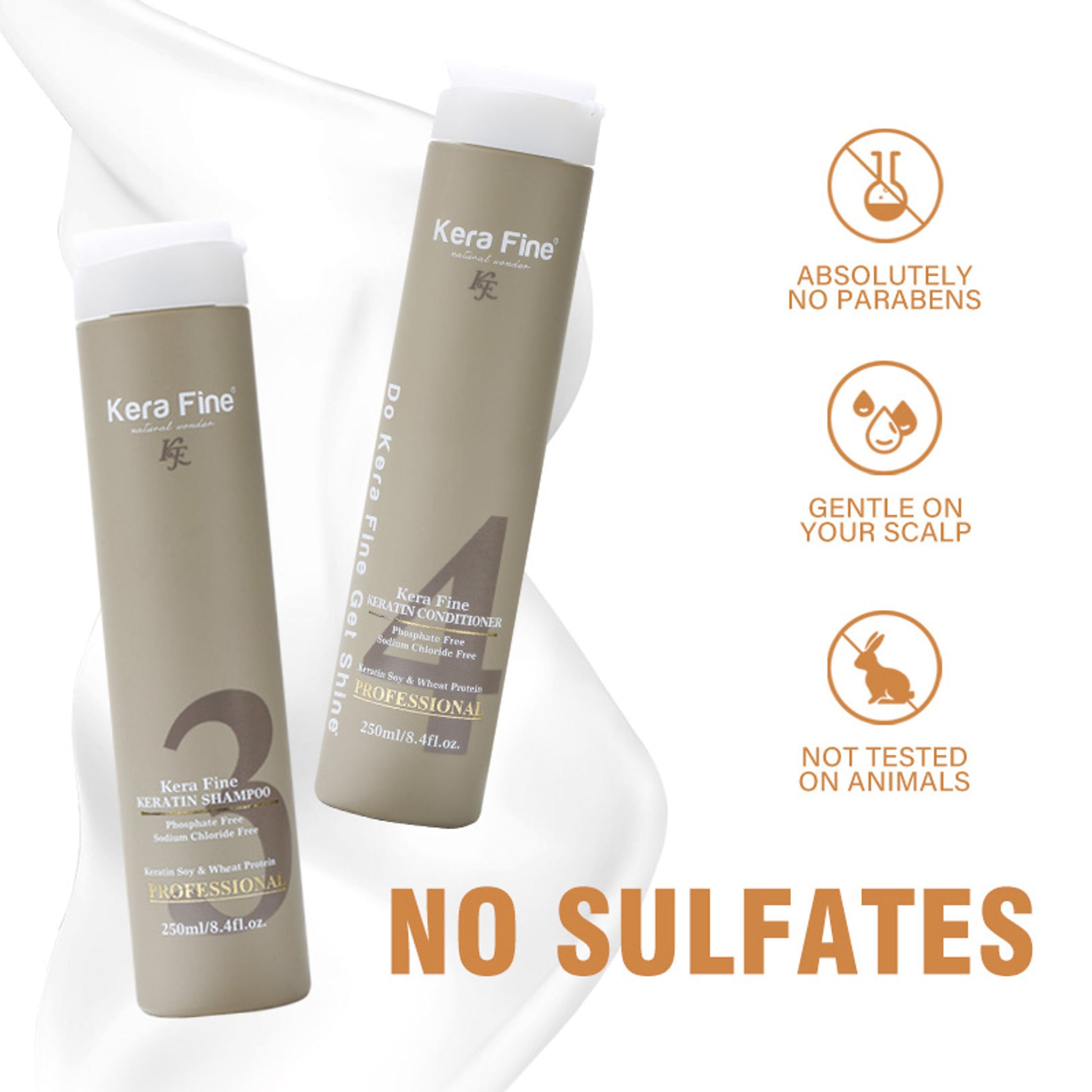 Kera Fine Keratin Shampoo & Conditioner Combo - Dista