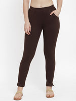 Thumbnail for TAG 7 Women Pack Of 2 Solid Ankle-Length Straight-Fit Leggings - Distacart