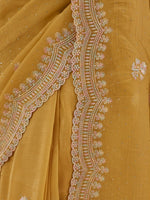Thumbnail for kasee Floral Phulkari Silk Blend Saree - Distacart