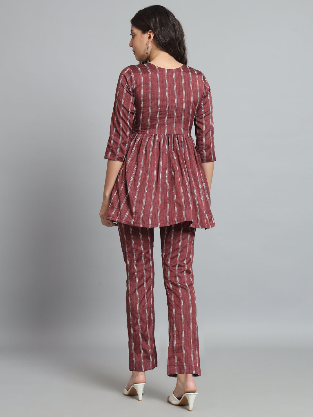 Fab Fashion Dark Purple Co-Ord set - Distacart