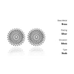 Thumbnail for New Stylish Oxidized Gold-Polished Gold Studs Earrings for Womens by House of Ree - Distacart