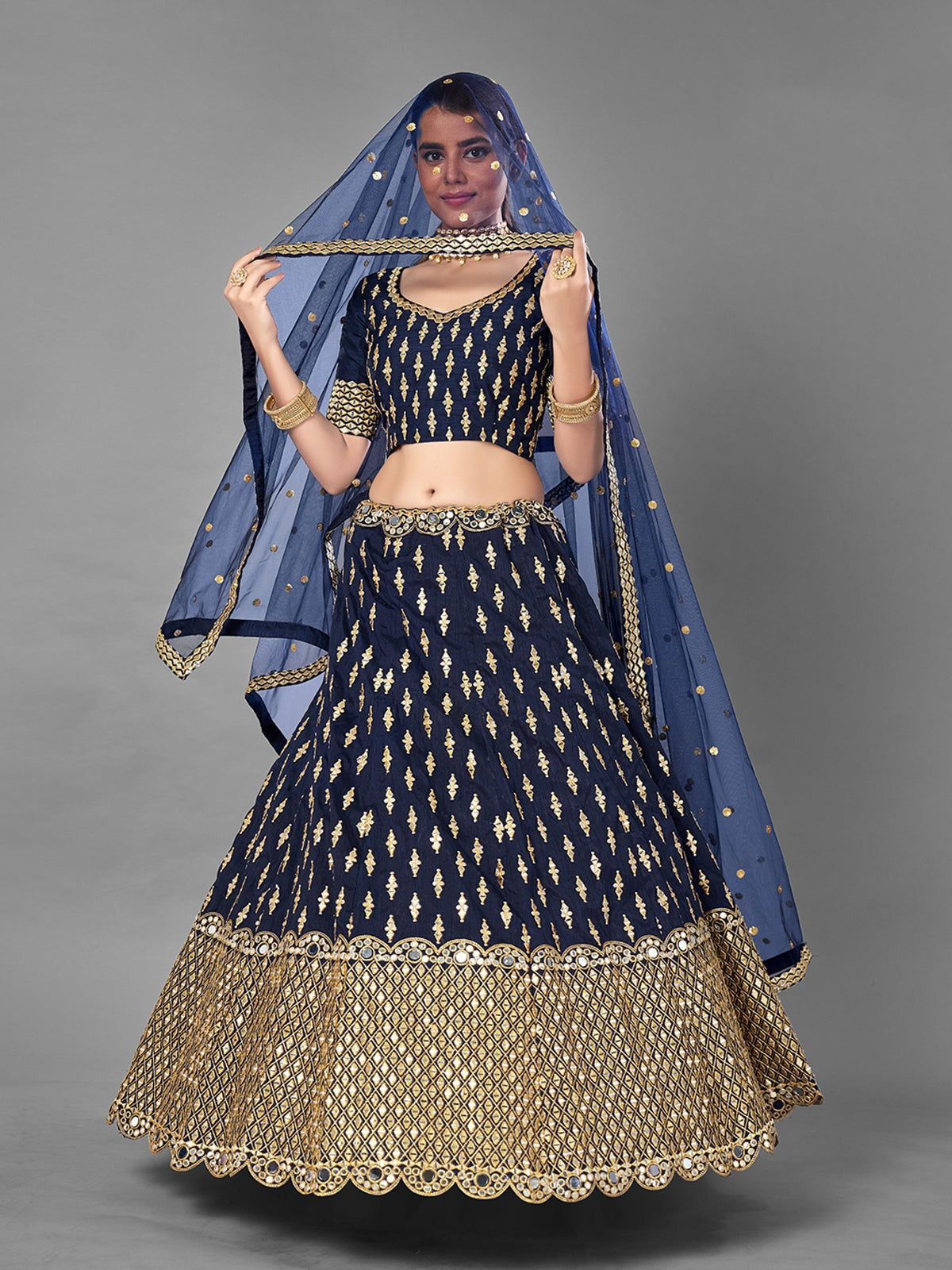 Lehenga Mart Glamorous Designer Lehenga Choli for Bridal and Bridesmaids Wedding Wear Choli - Distacart