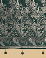 Thumbnail for Monjolika Fashion Traditional Dark Geen Woven Banarasi Satin Silk Saree