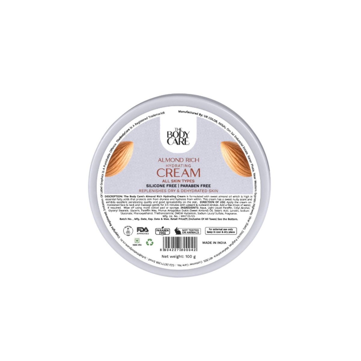 The Body Care Almond Cream