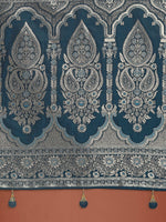 Thumbnail for Monjolika Fashion Dark Teal Banarasi Satin Silk Saree with Intricate Zari Work with Rich Weaving Pattern