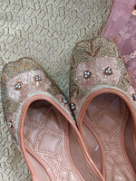 Thumbnail for Desi Colour Women Indian Ethnic Footwear-Party Collection - Gold Pearl - Distacart