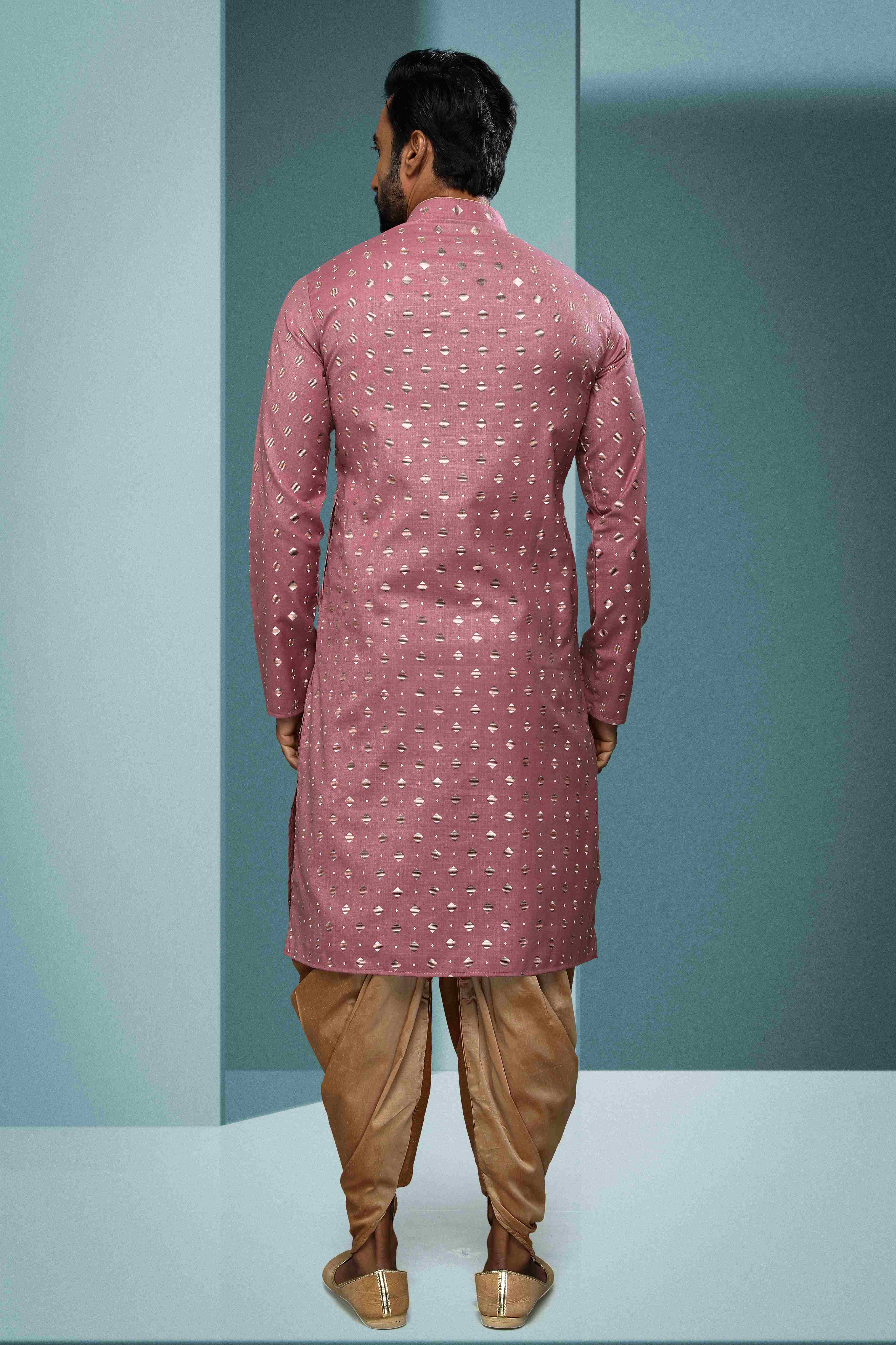 Raivat Ethnic Cotton Digital Print Kurta Pajama In Dark Pink Colour - Distacart