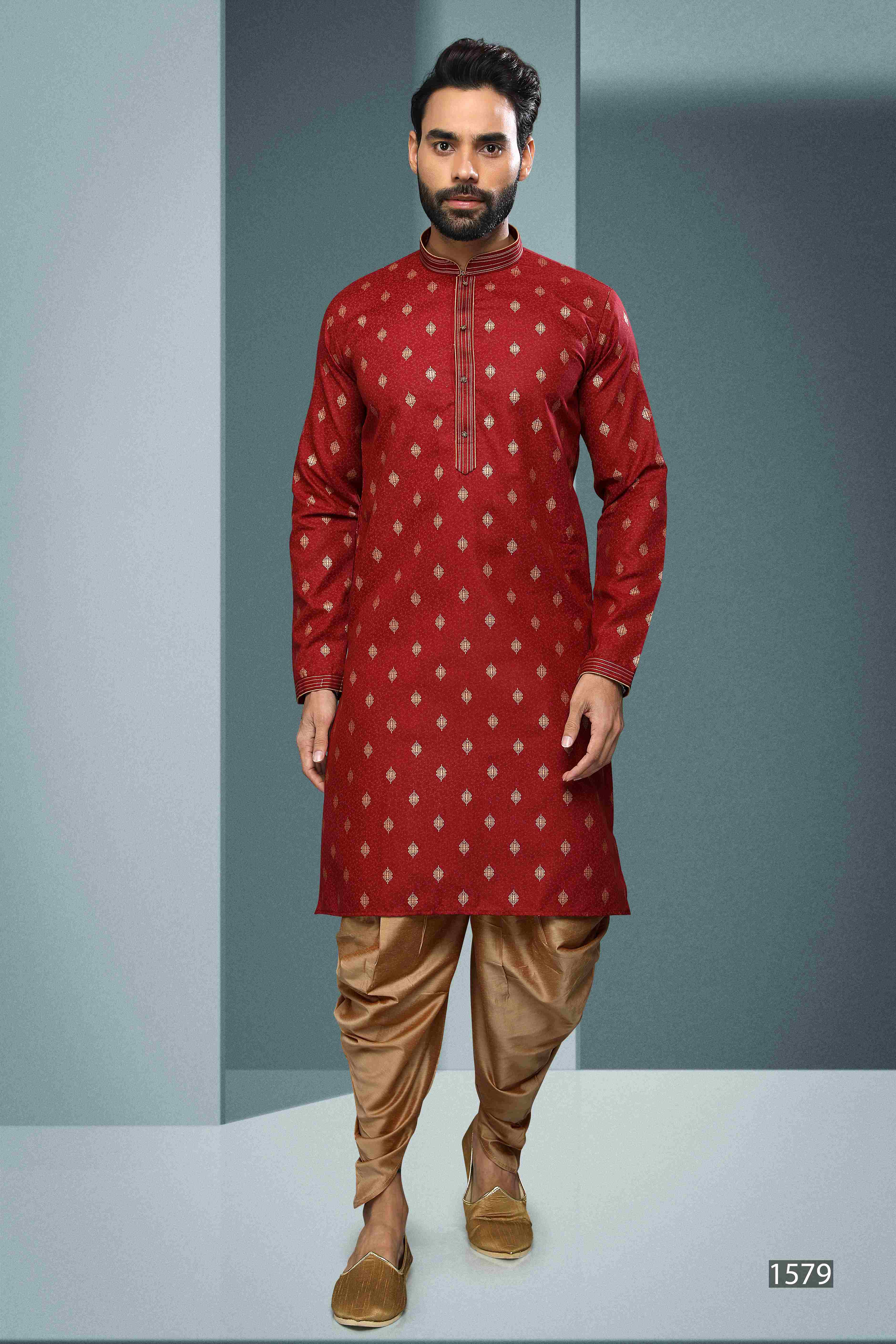 Raivat Ethnic Cotton Digital Print Pintux Work Kurta Pajama In Maroon Colour - Distacart