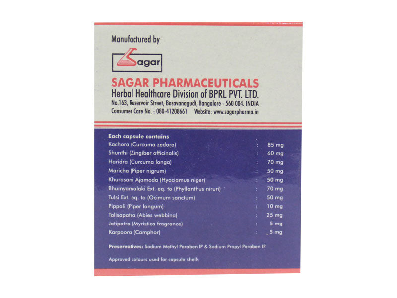 Sagar Ayurveda Nasollerin Capsules - Distacart