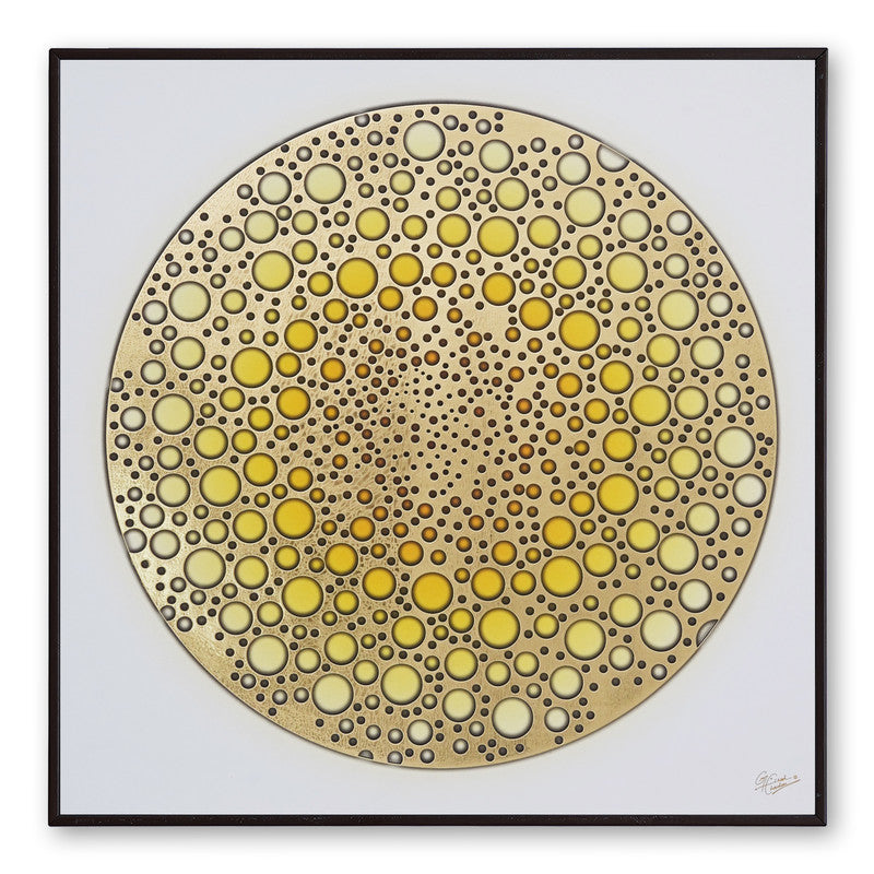 Tehzeeb Creations Golden Embossed Wall Painting - Distacart