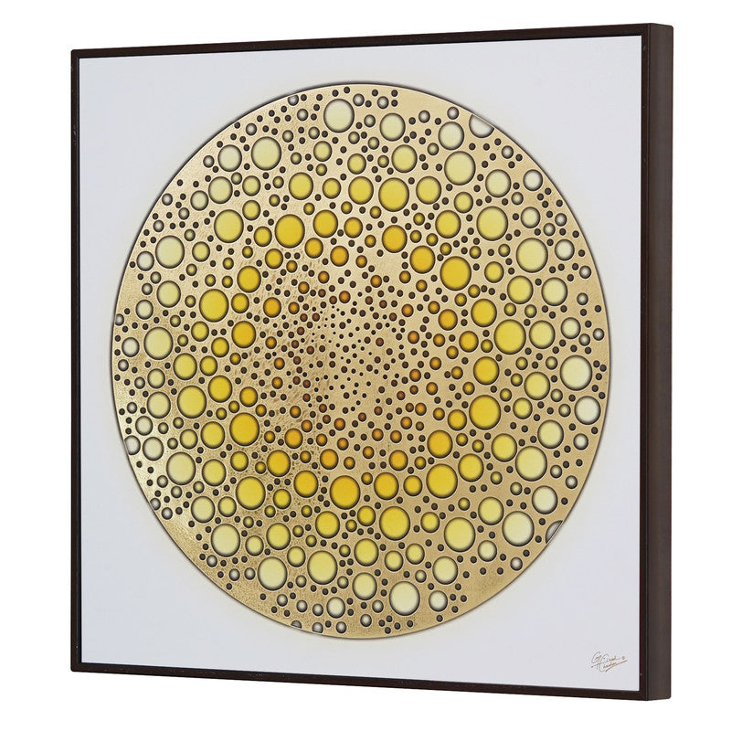 Tehzeeb Creations Golden Embossed Wall Painting