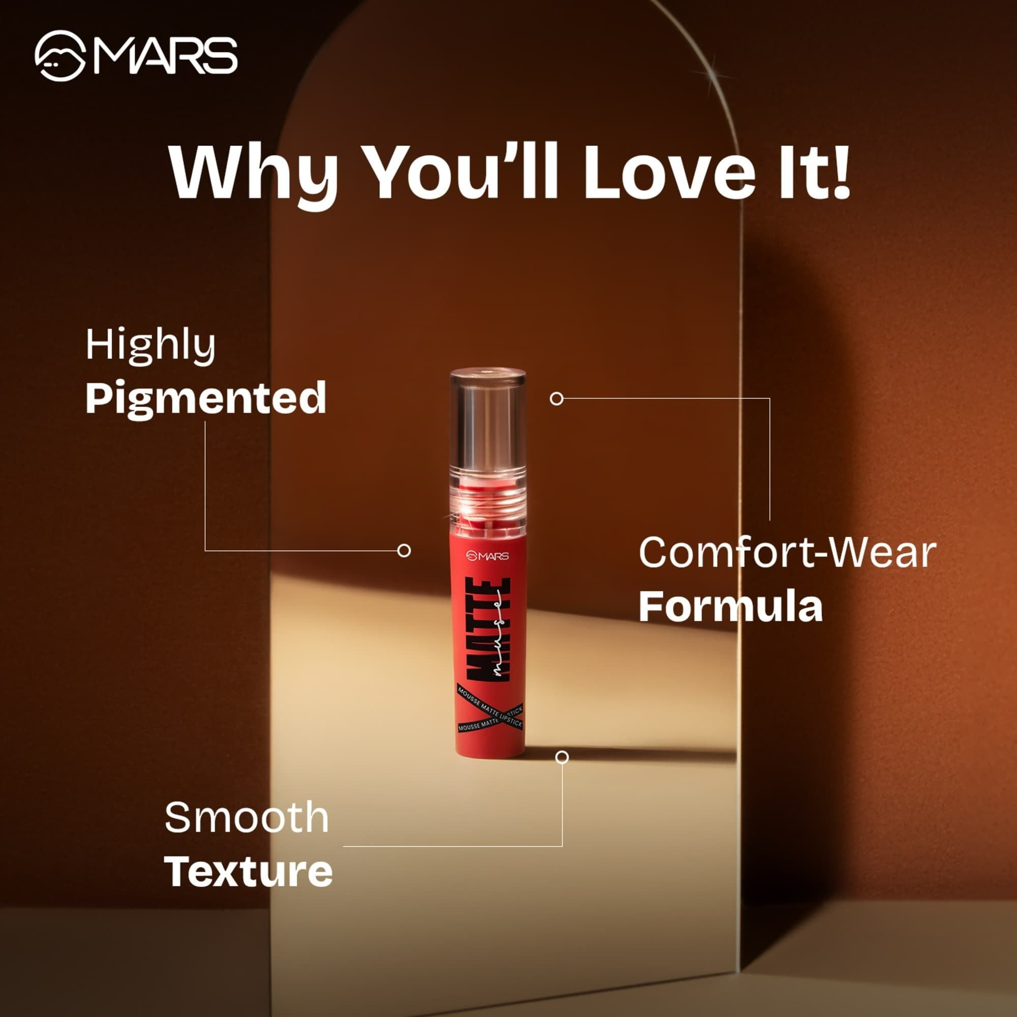 MARS Cosmetics Matte Muse Mousse Lipstick - 14 Runway Queen