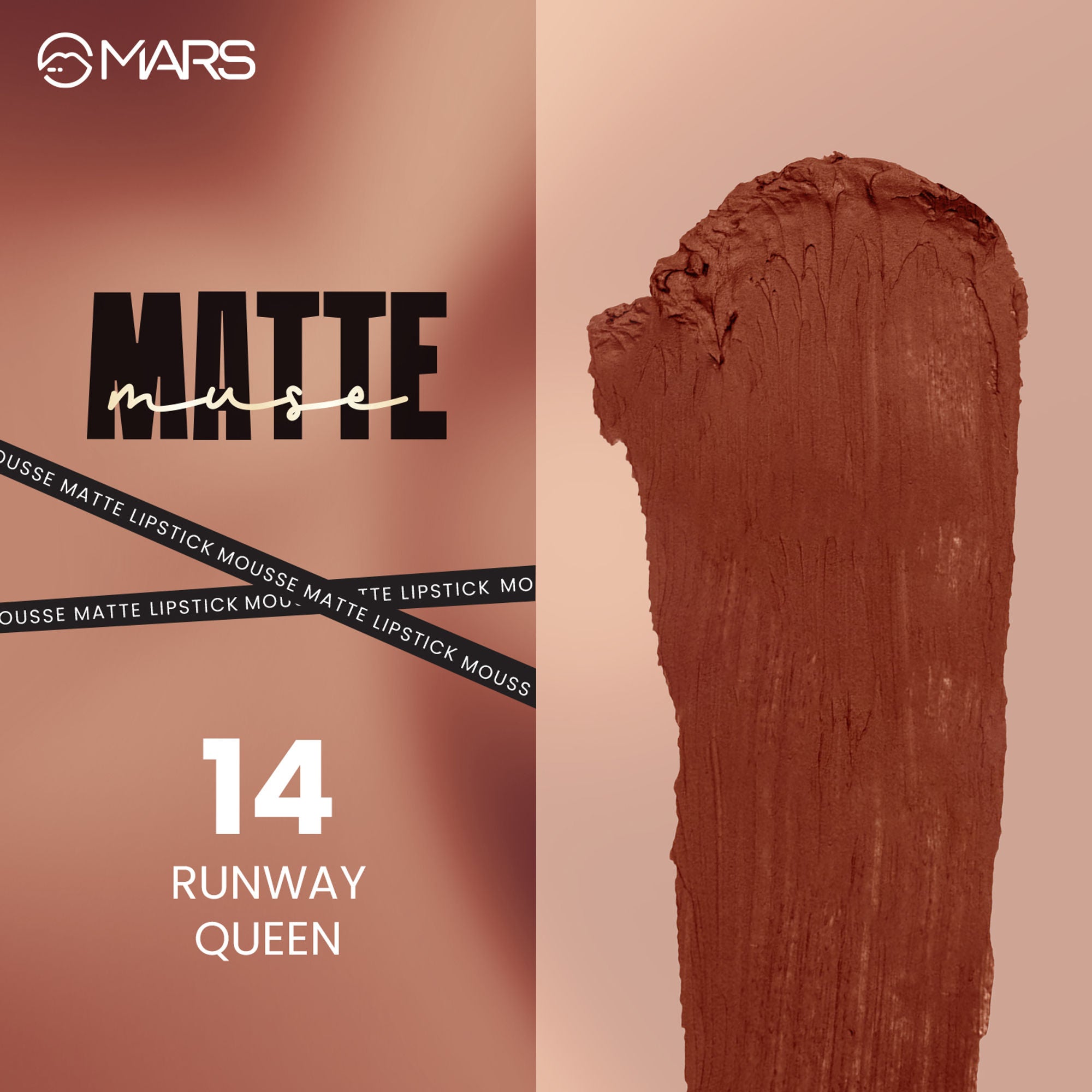 MARS Cosmetics Matte Muse Mousse Lipstick - 14 Runway Queen