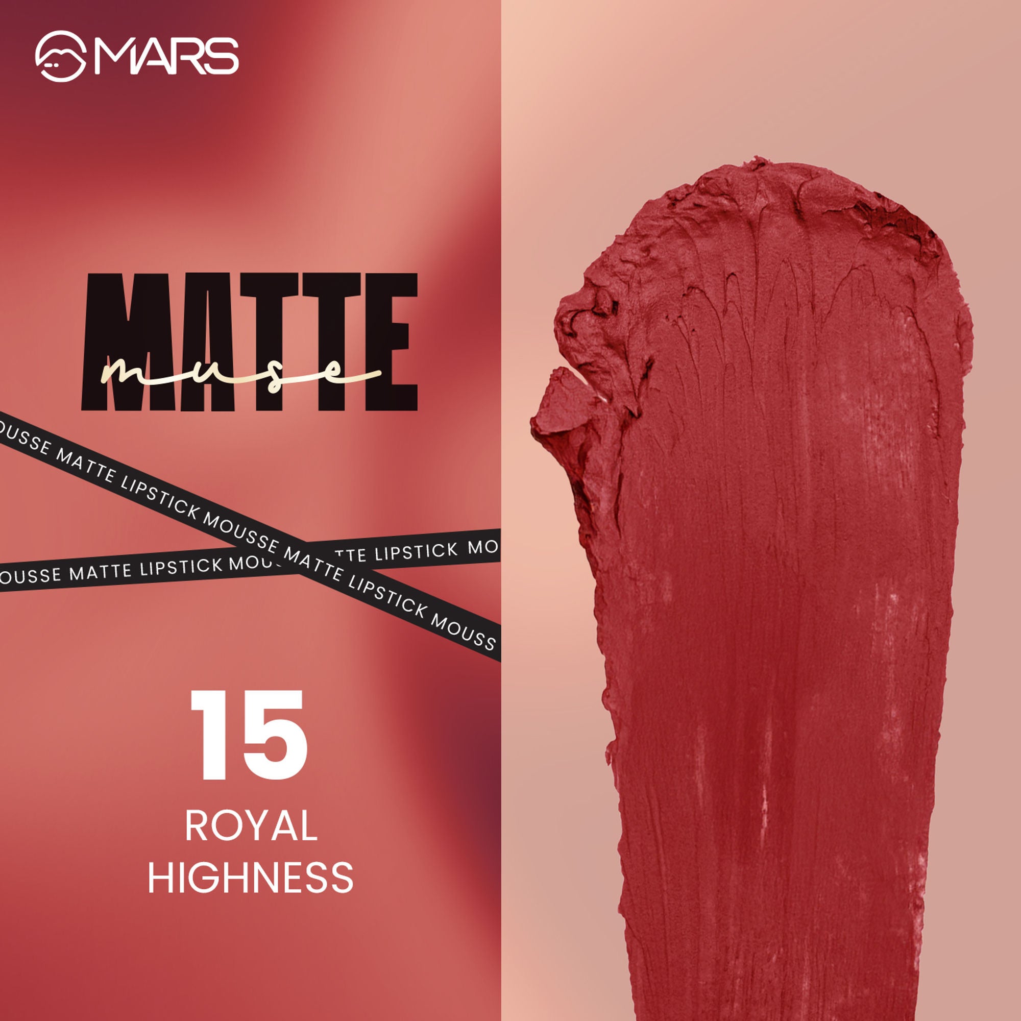 MARS Cosmetics Matte Muse Mousse Lipstick - 15 Royal Highness