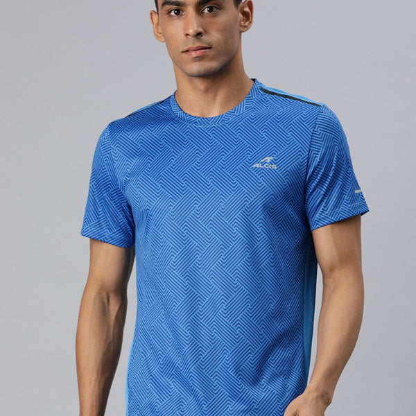 Alcis Men Printed Anti Static Slim Fit T-shirt - Distacart