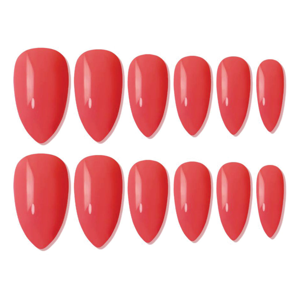 shills professional reusable press on nails almond spn639