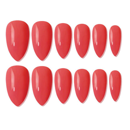 shills professional reusable press on nails almond spn639