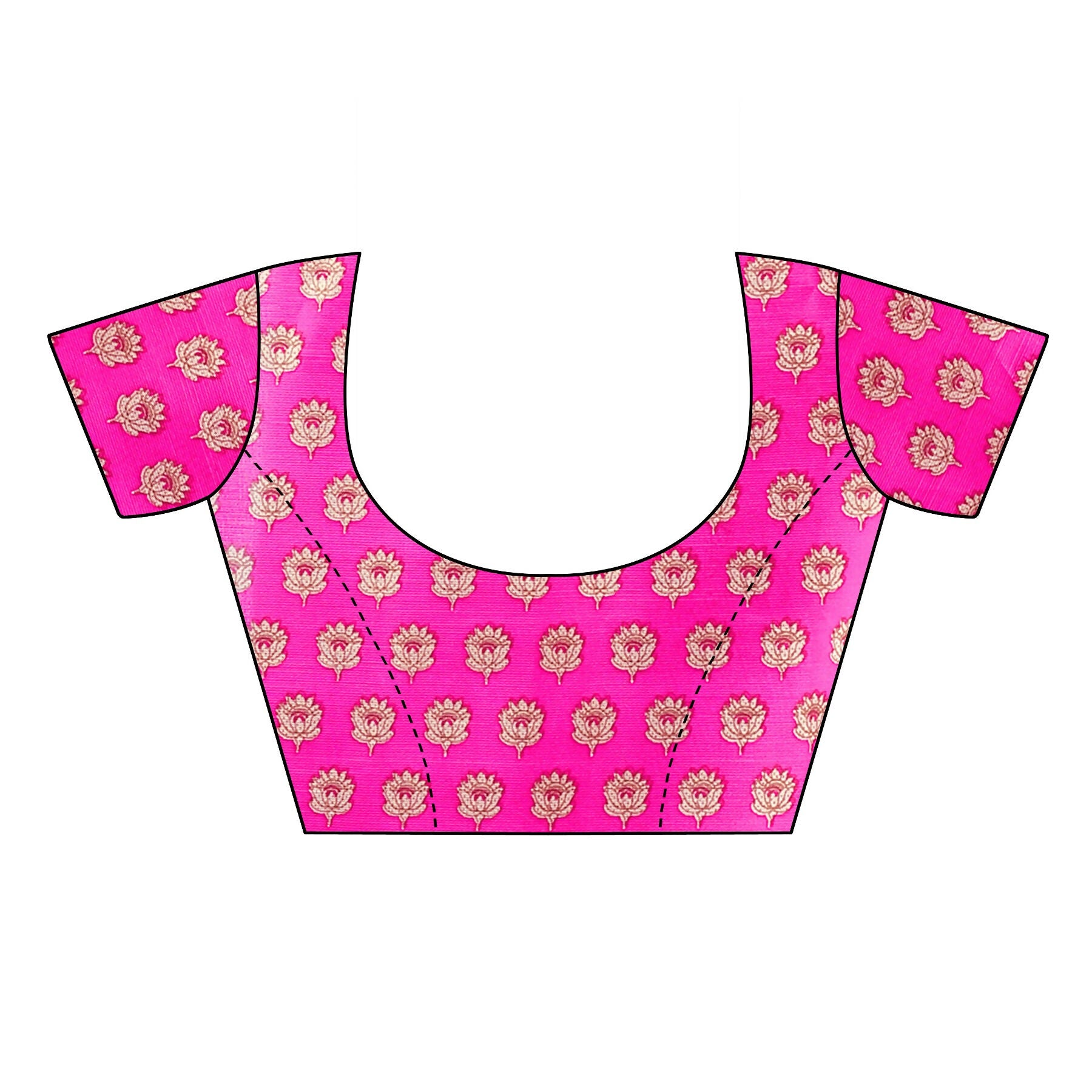 Vamika Pink Printed Art Silk Saree - Distacart