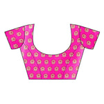 Thumbnail for Vamika Pink Printed Art Silk Saree - Distacart