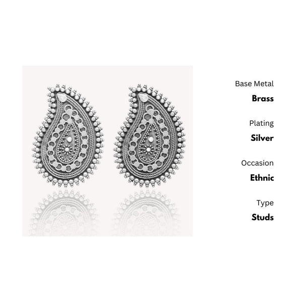 New Stylish Oxidized Gold-Polished Gold Studs Earrings for Womens by House of Ree - Distacart