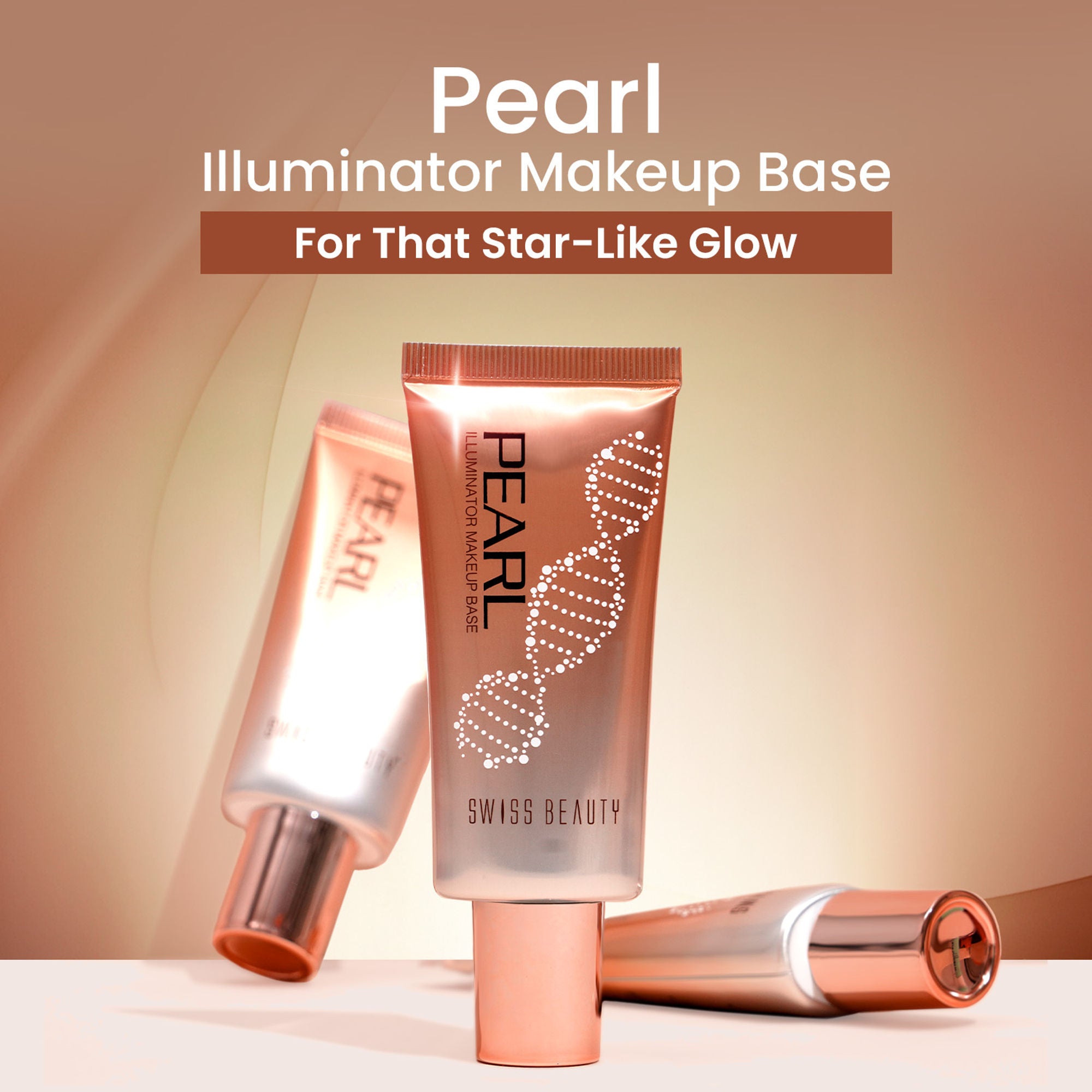 Swiss Beauty Pearl Illuminator Makeup Base Long lasting & Radiant Skin Highlighter - 02 Silver Pink - Distacart