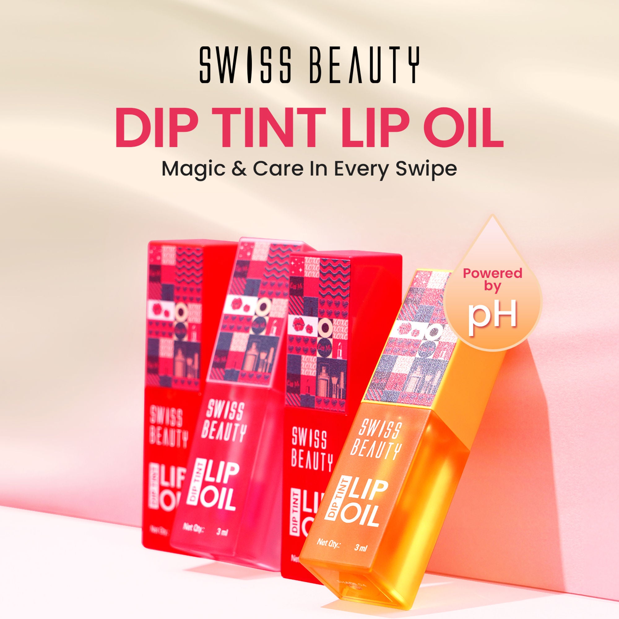 Swiss Beauty Dip Tint Color Changing Long Lasting With Vitamin-E PH Lip Oil - 4 Kiwi - Distacart