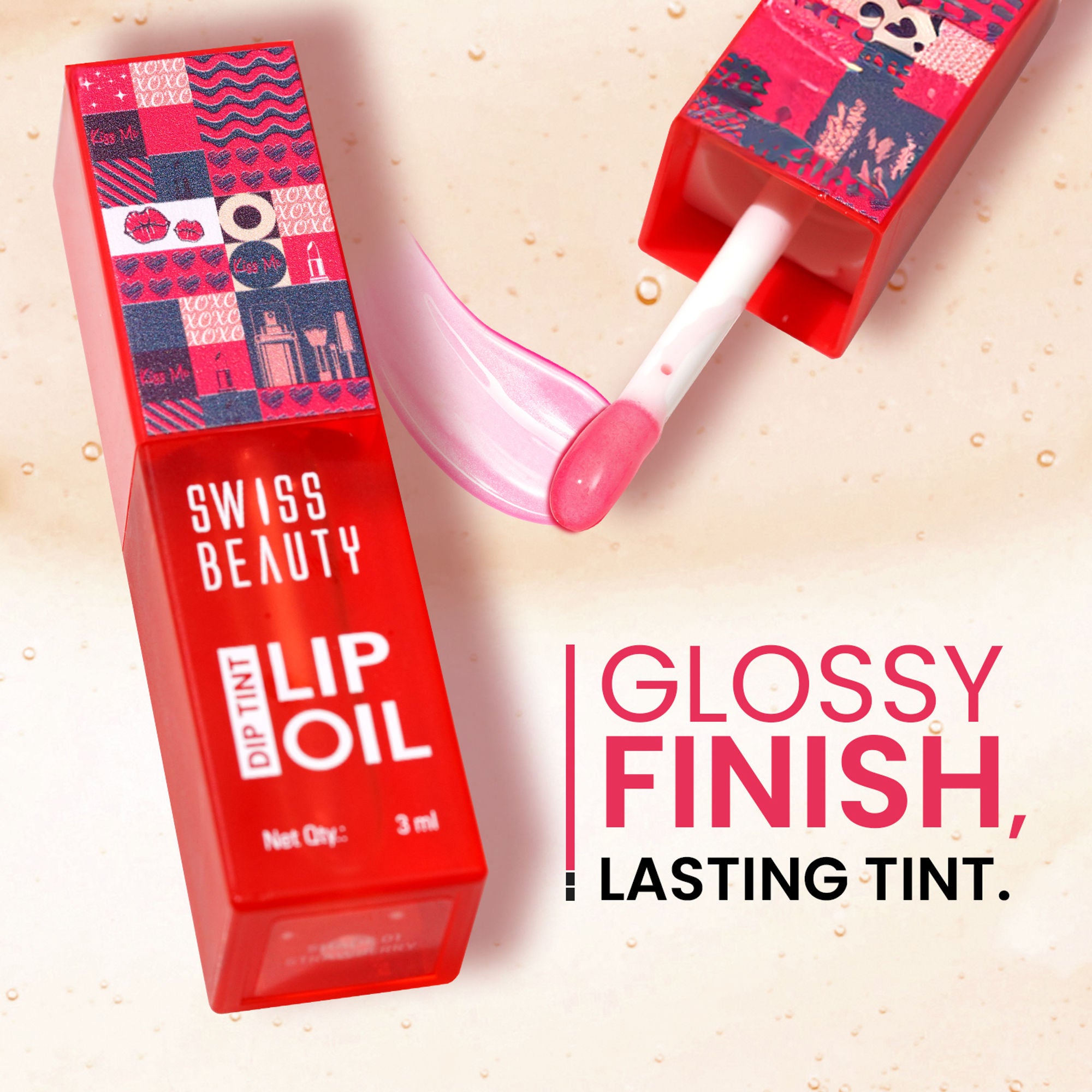 Swiss Beauty Dip Tint Color Changing Long Lasting With Vitamin-E PH Lip Oil - 4 Kiwi - Distacart