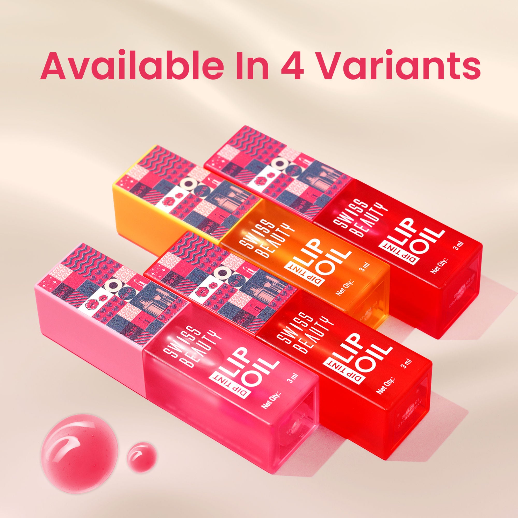 Swiss Beauty Dip Tint Color Changing Long Lasting With Vitamin-E PH Lip Oil - 4 Kiwi - Distacart