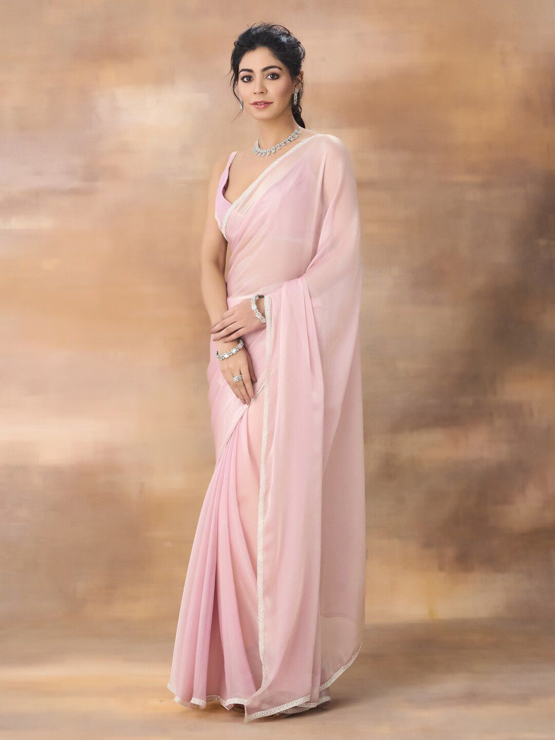 kasee Embellished Beads and Stones Saree - Distacart