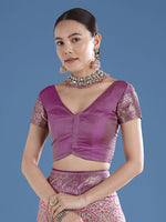 Thumbnail for Monjolika Fashion Beige Banarasi Silk Saree With Traditional Paisley Weaves - Distacart