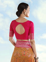 Thumbnail for Monjolika Fashion Mustard Banarasi Silk Saree With Traditional Paisley Weaves - Distacart