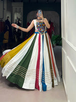 Thumbnail for Lorenvalley Pure Rayon Gota Patti Lace Touch Up Lehenga Choli