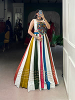 Thumbnail for Lorenvalley Pure Rayon Gota Patti Lace Touch Up Lehenga Choli