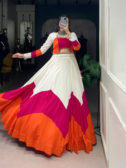 Lorenvalley Pure Rayon Plain Stitched With Canvas And Full Inner Lehenga Choli - Distacart